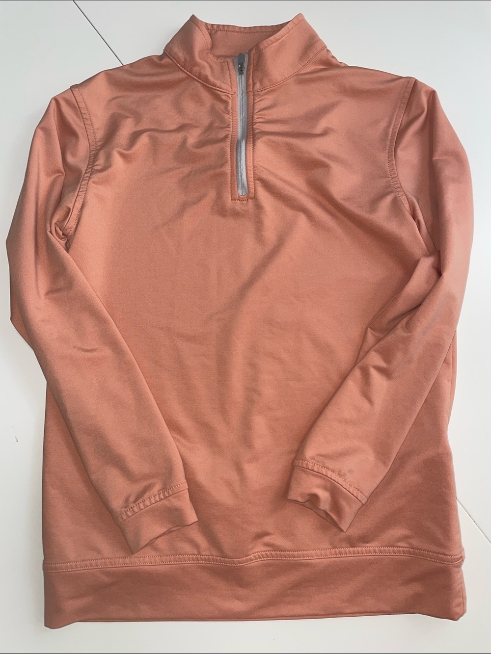 Peter Millar Salmon Quarter-Zip Performance Pullover
